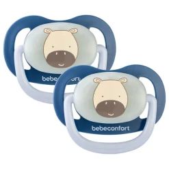 Lot de 2 sucettes physiologiques phosphorescentes air confort 0-6 mois dark blue