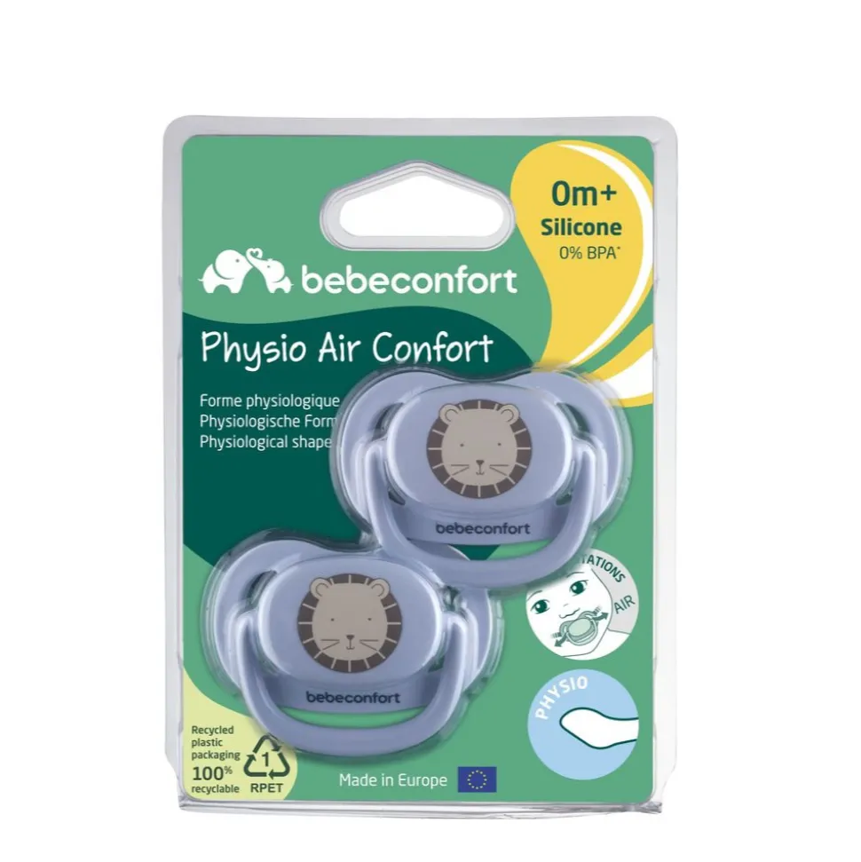 Lot de 2 sucettes physiologiques air confort 18-36 mois sand