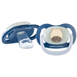 Lot de 2 sucettes physiologiques phosphorescentes air confort 6-18 mois dark blue