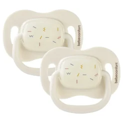 Lot de 2 sucettes réversible phosphorescente silicone 6-18 mois sand