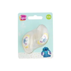 Lot de 2 sucettes silicone smart 18-36 mois stitch
