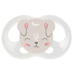 Lot de 2 sucettes soft mini physio 0-6 m ourson et chat