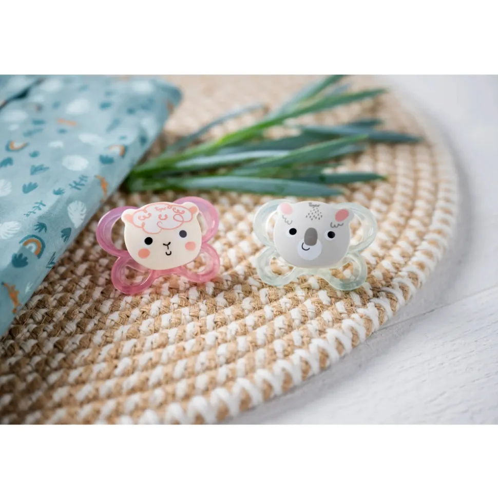 Lot de 2 sucettes soft touch 6-18 m