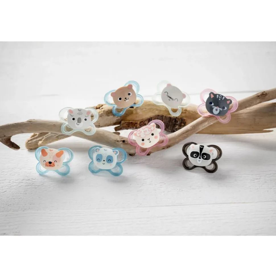 Lot de 2 sucettes soft touch 6-18 m