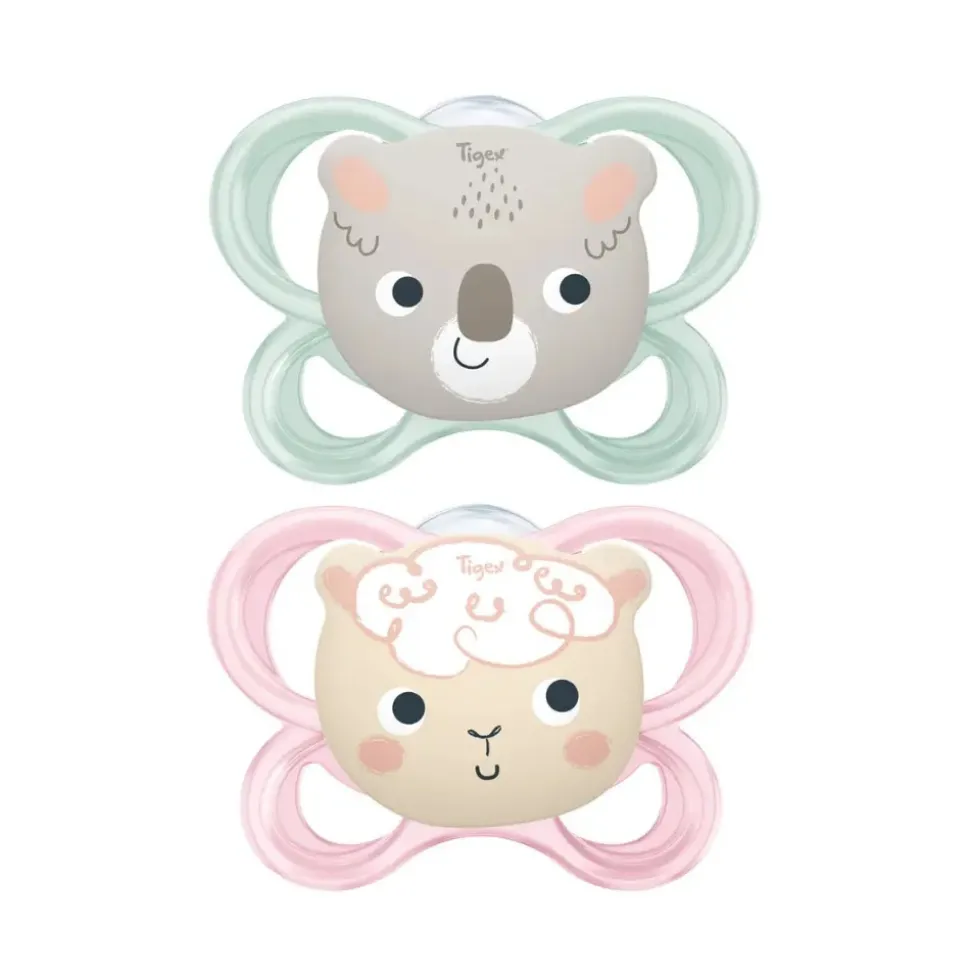 Lot de 2 sucettes soft touch 6-18 m