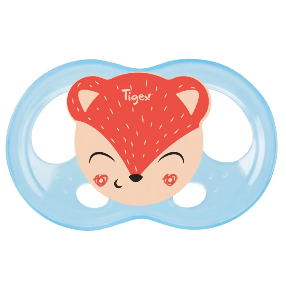 Lot de 2 sucettes soft touch 6-18 m ourson et chat