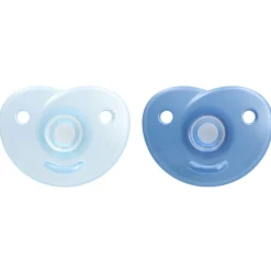 Lot de 2 sucettes soothie 0-6 mois bleu