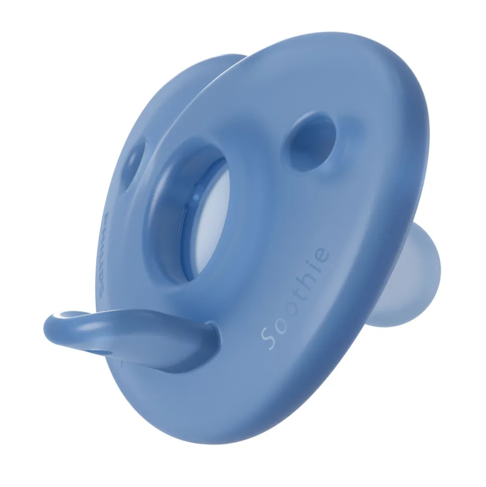 Lot de 2 sucettes soothie 0-6 mois bleu