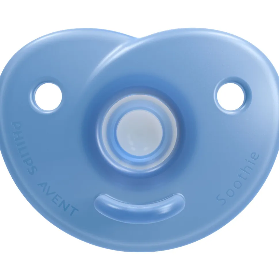 Lot de 2 sucettes soothie 0-6 mois bleu