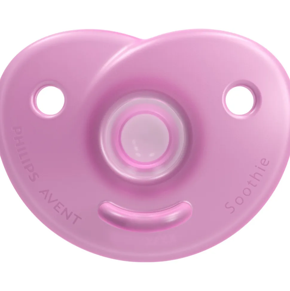 Lot de 2 sucettes soothie 0-6 mois rose