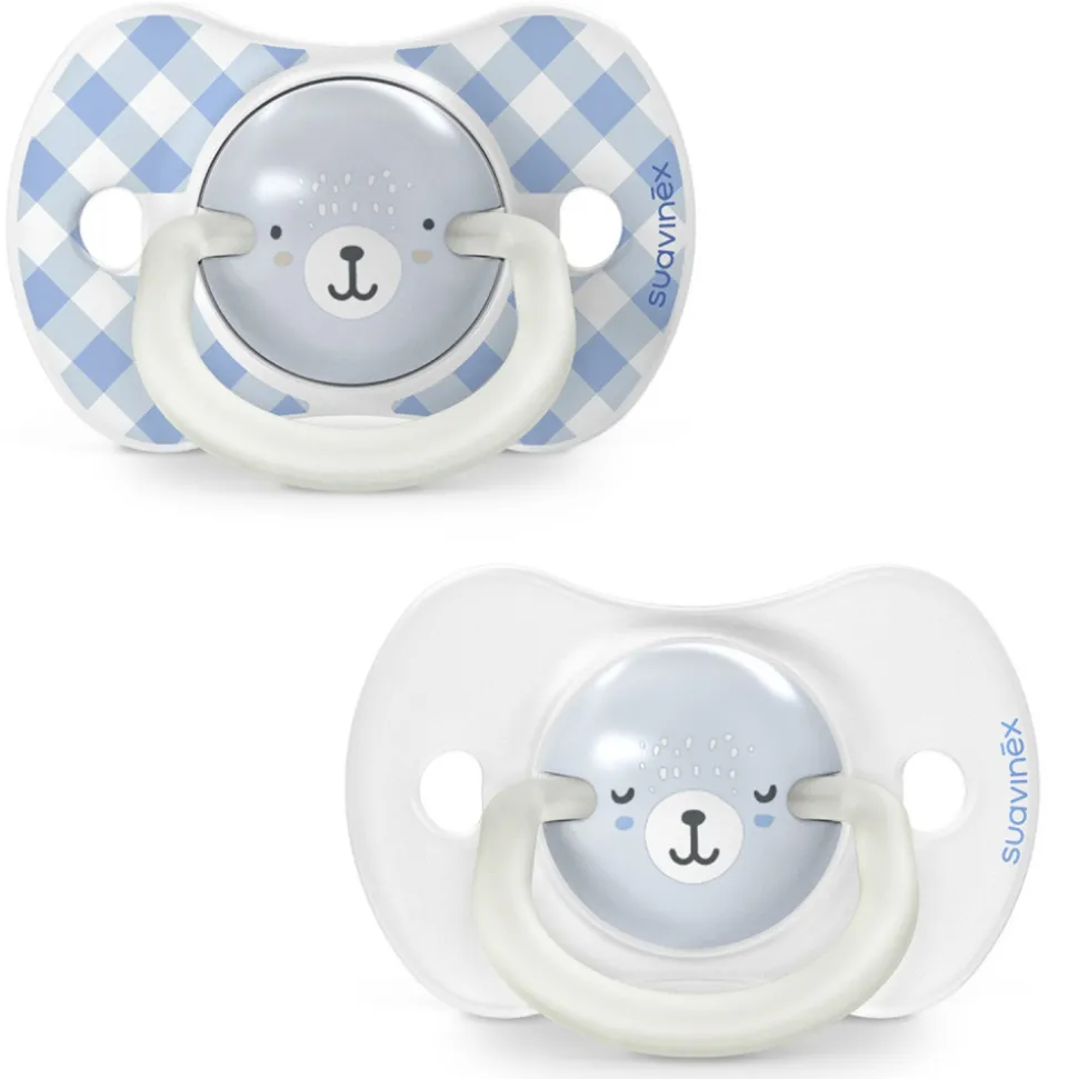 Lot de 2 sucettes symétriques sx pro wild&free 6-18 mois bleu