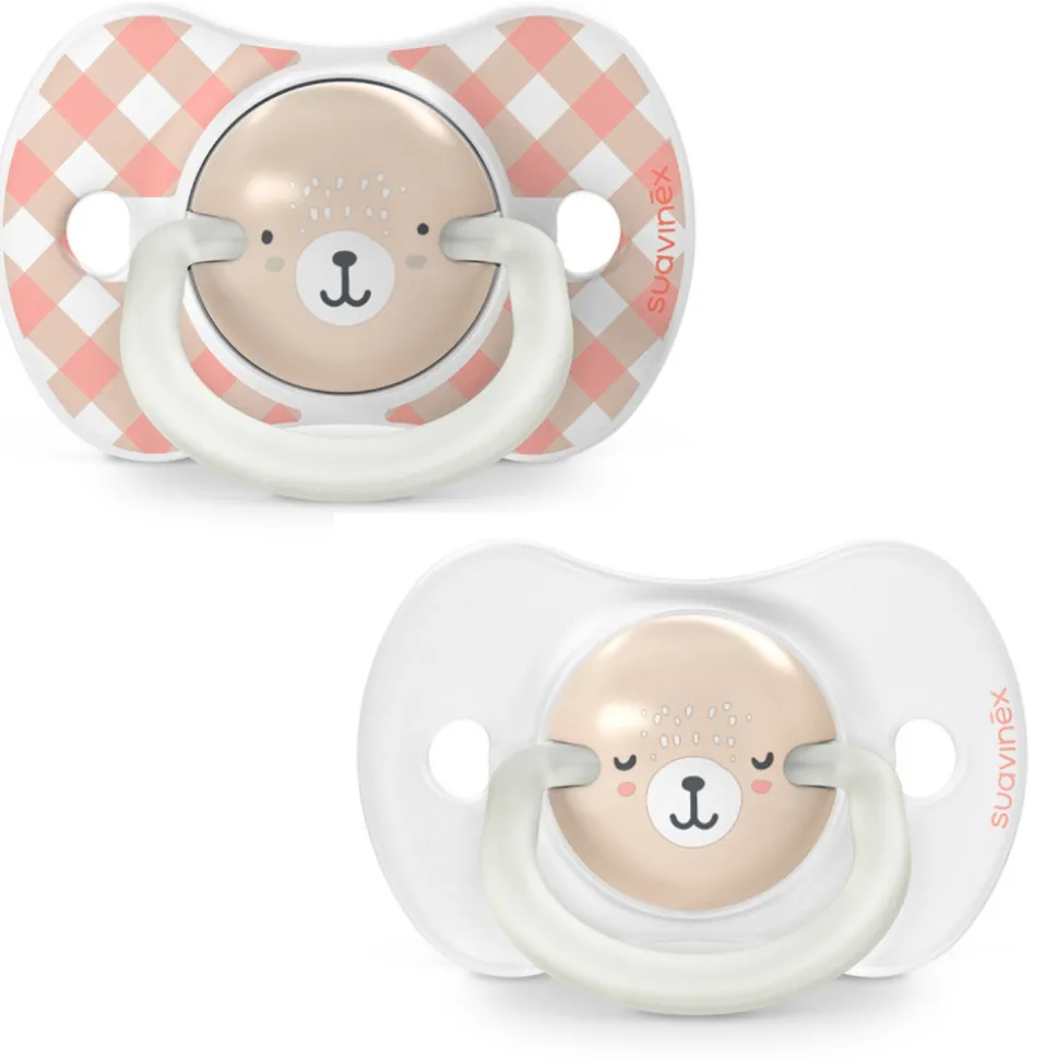Lot de 2 sucettes symétriques sx pro wild&free 0-6 mois rose