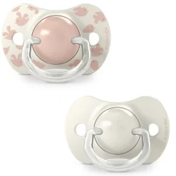 Lot de 2 sucettes symétriques sx pro birdies 6-18 mois rose