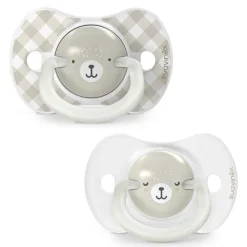 Lot de 2 sucettes symétriques sx pro wild&ampfree 6-18 mois gris
