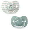 Lot de 2 sucettes symétriques sx pro birdies 18 mois et + vert