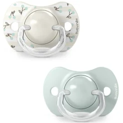 Lot de 2 sucettes symétriques sx pro birdies 0-6 mois vert
