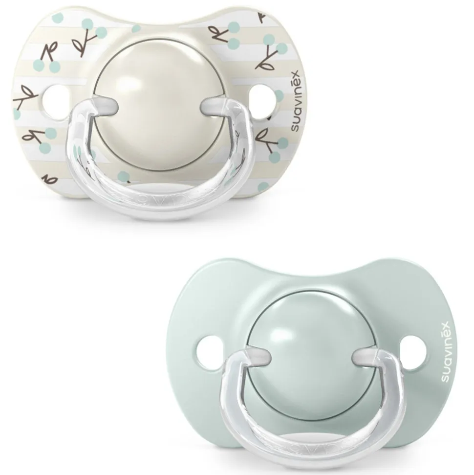 Lot de 2 sucettes symétriques sx pro birdies 0-6 mois vert