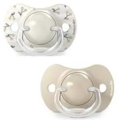 Lot de 2 sucettes symétriques sx pro birdies 0-6 mois beige