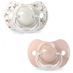 Lot de 2 sucettes symétriques sx pro birdies 0-6 mois rose