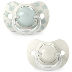 Lot de 2 sucettes symétriques sx pro birdies 6-18 mois vert