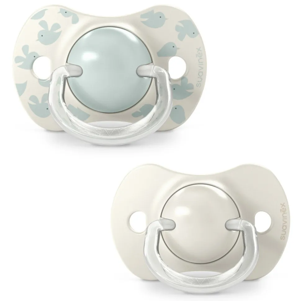 Lot de 2 sucettes symétriques sx pro birdies 6-18 mois vert