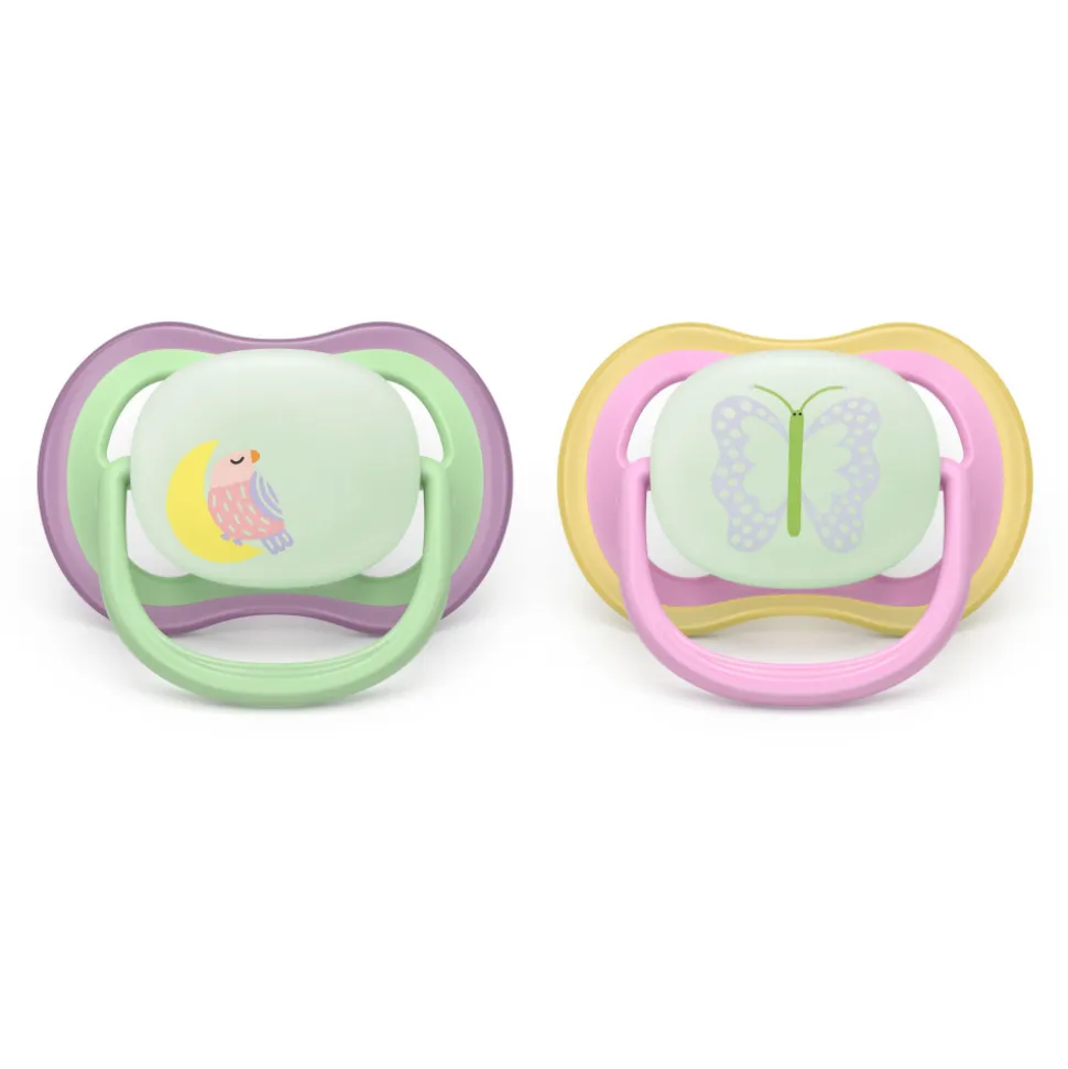 Lot de 2 sucettes ultra air 6-18 mois scf376/29
