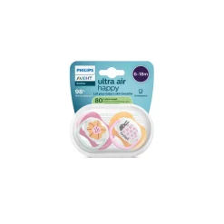 Lot de 2 sucettes ultra air 6-18 mois scf080/28