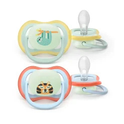 Lot de 2 sucettes ultra air 0-6 mois scf376/24