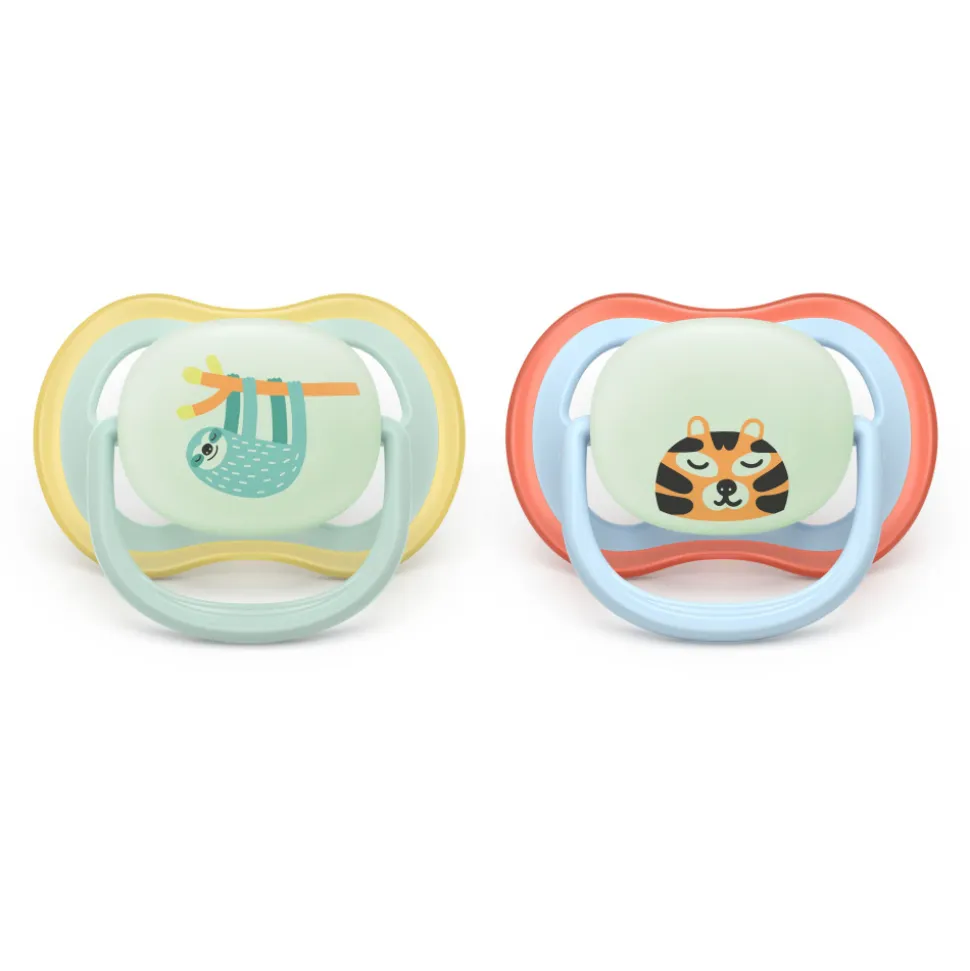 Lot de 2 sucettes ultra air 0-6 mois scf376/24
