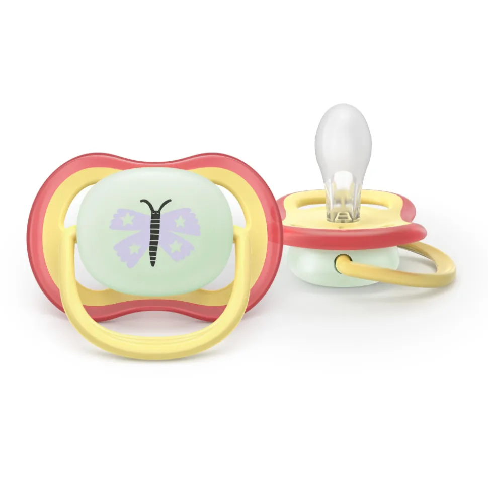 Lot de 2 sucettes ultra air 0-6 mois scf376/25