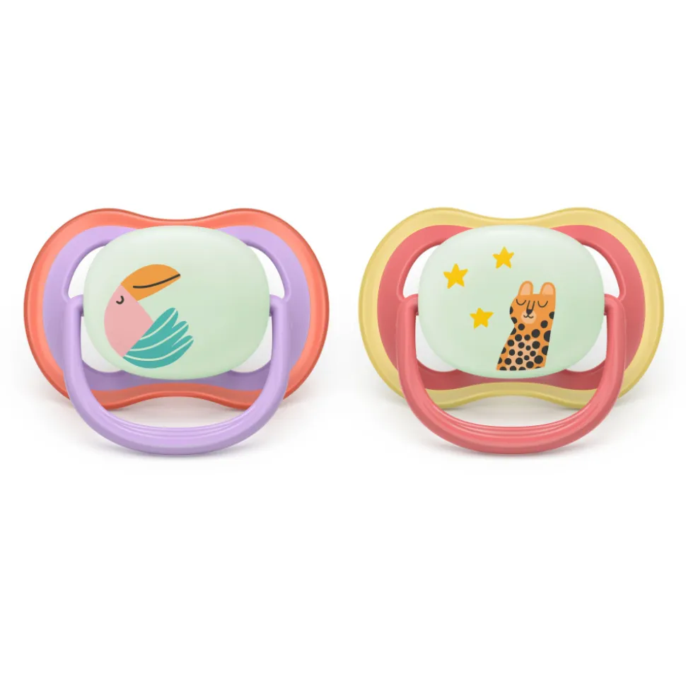 Lot de 2 sucettes ultra air 18 mois et plus scf376/33