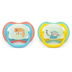 Lot de 2 sucettes ultra air 18 mois et plus scf376/32