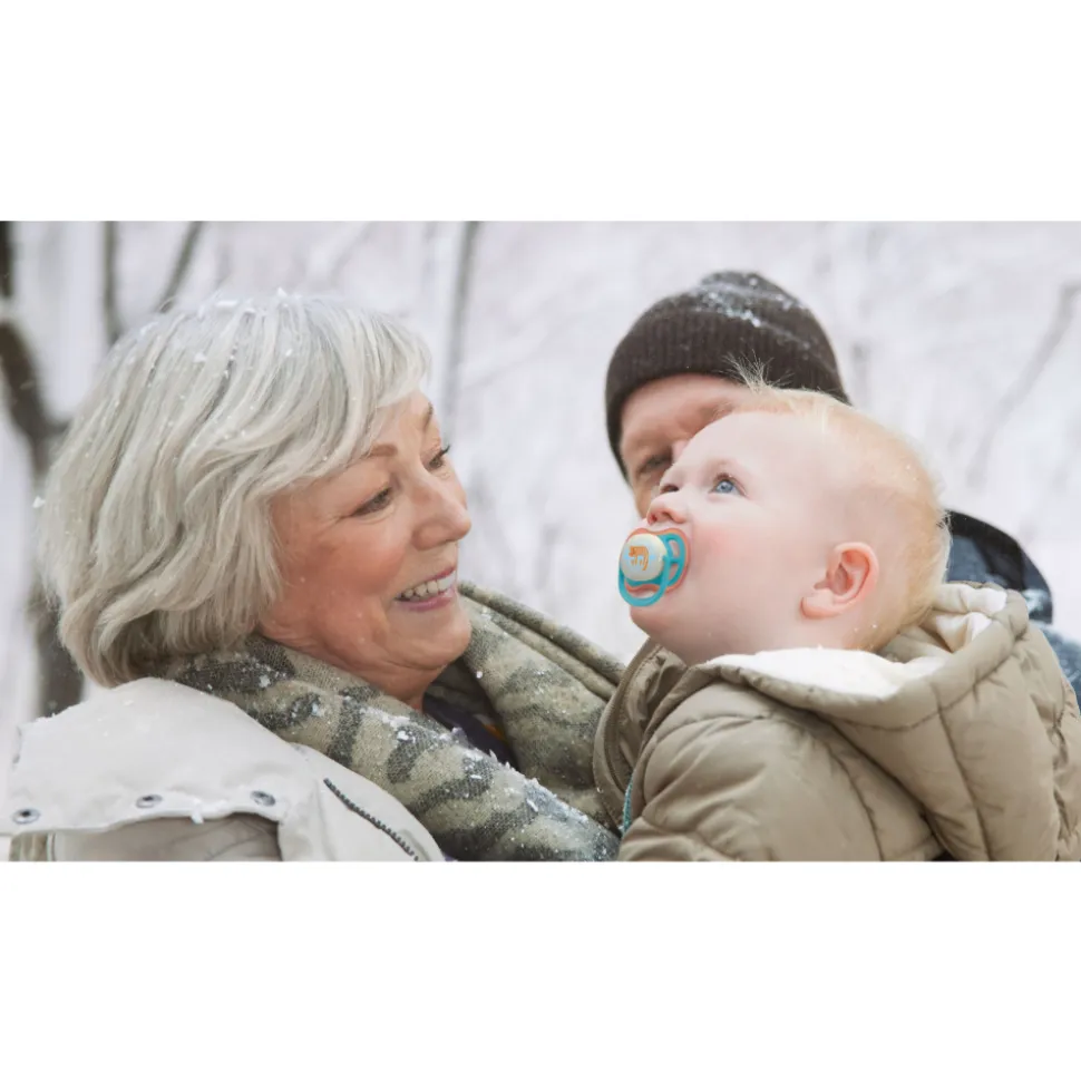 Lot de 2 sucettes ultra air 18 mois et plus scf376/32