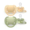Lot de 2 sucettes ultra soft 6-18 mois scf091/45