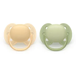 Lot de 2 sucettes ultra soft 6-18 mois scf091/45