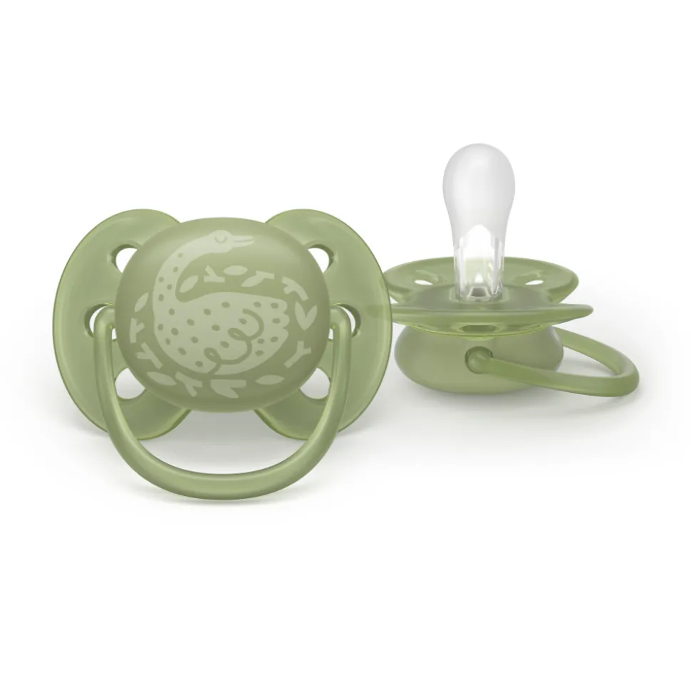 Lot de 2 sucettes ultra soft 18 mois et plus scf093/06