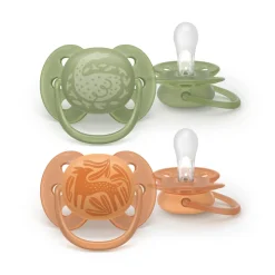 Lot de 2 sucettes ultra soft 18 mois et plus scf093/06