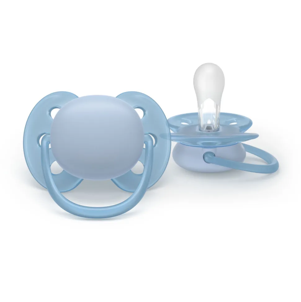 Lot de 2 sucettes ultra soft 0-6 mois scf091/39