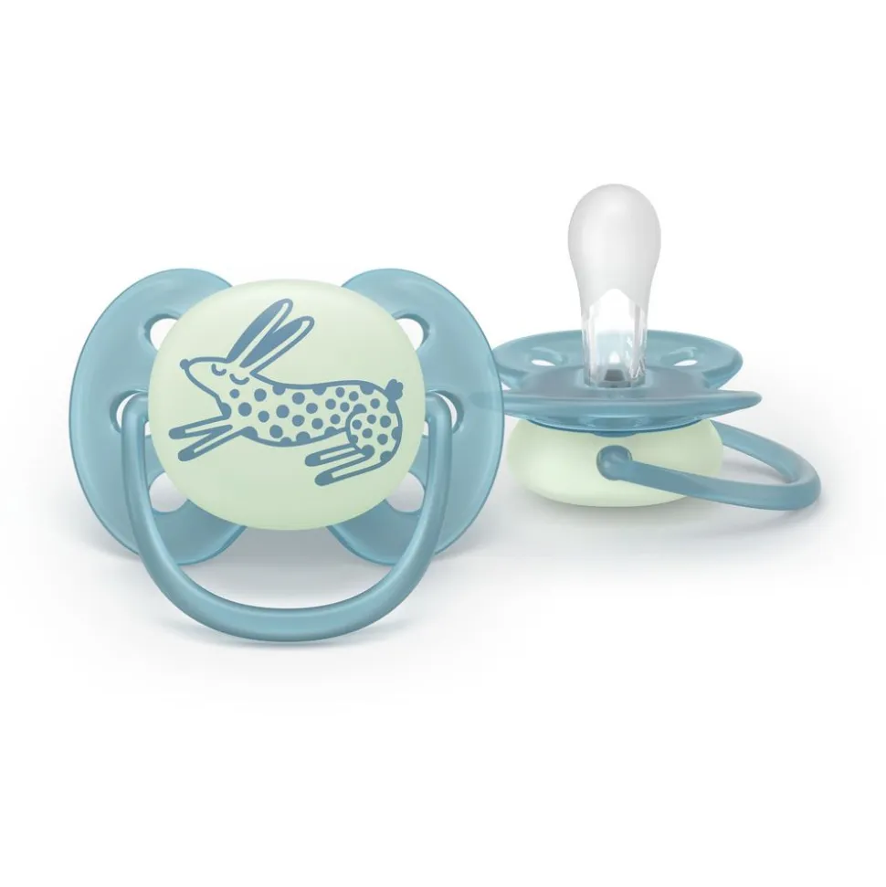 Lot de 2 sucettes ultra soft 18 mois et plus scf094/13