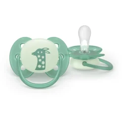 Lot de 2 sucettes ultra soft 6-18 mois scf094/12