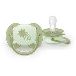 Lot de 2 sucettes ultra soft 0-6 mois scf094/11