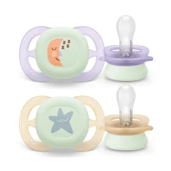 Lot de 2 sucettes ultra start 0-2 mois scf075/17