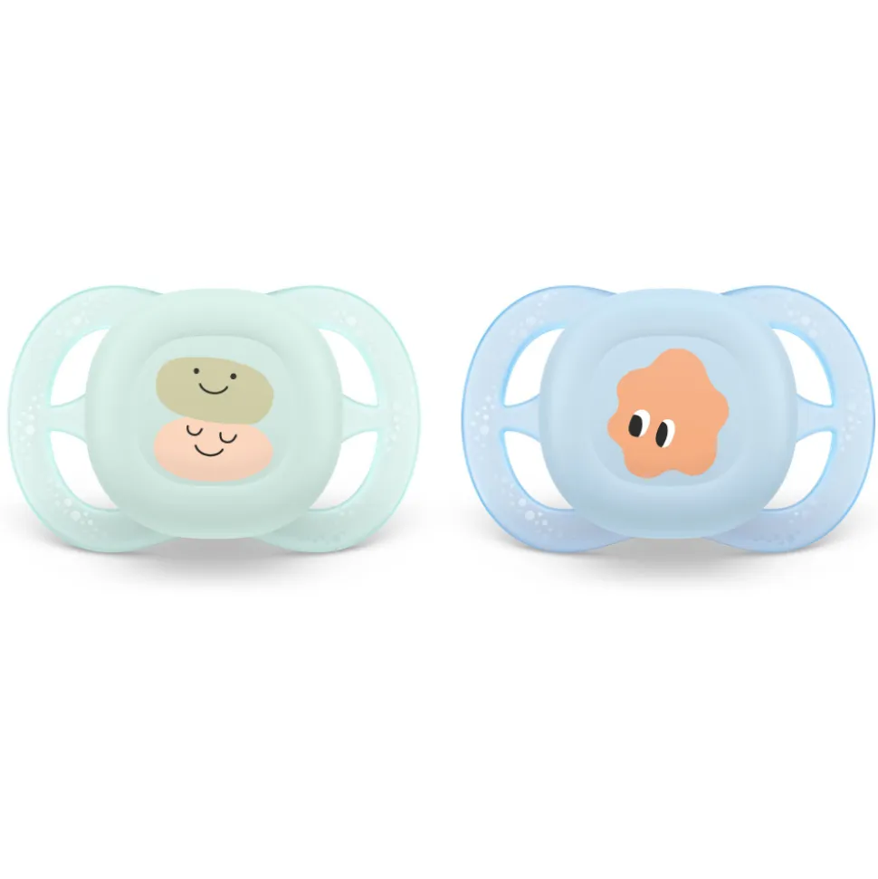 Lot de 2 sucettes ultra start 0-2 mois scf075/14