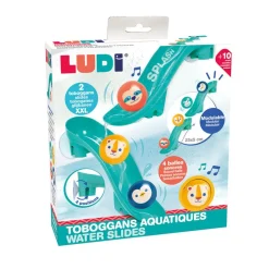 Lot de 2 toboggans de bain avec balles flottantes sonores