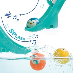 Lot de 2 toboggans de bain avec balles flottantes sonores