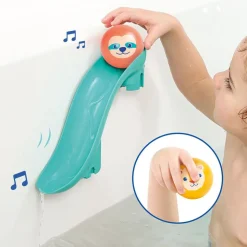 Lot de 2 toboggans de bain avec balles flottantes sonores
