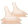 Lot de 2 tétines anti-colique pour biberon zerø.zerø débit moyen fair