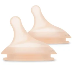 Lot de 2 tétines anti-colique pour biberon zerø.zerø débit moyen fair
