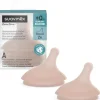 Lot de 2 tétines anti-colique pour biberon zerø.zerø spécial allaitement deep