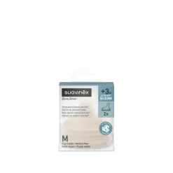 Lot de 2 tétines anti-colique pour biberon zerø.zerø débit moyen light
